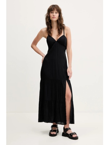 φόρεμα hollister co. χρώμα μαύρο, ki359-5037 κύριο υλικό