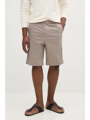 σορτς calvin klein χρώμα μπεζ, k10k114064 69% βαμβάκι, 27%