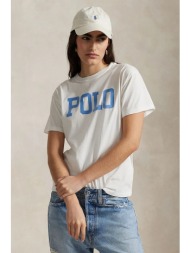 βαμβακερό μπλουζάκι polo ralph lauren χρώμα: άσπρο, 211965096 100% βαμβάκι