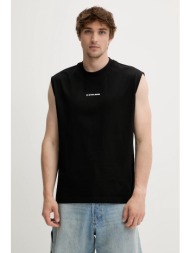 βαμβακερό μπλουζάκι g-star raw χρώμα: μαύρο, d26028-c336 100% οργανικό βαμβάκι