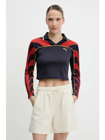 μακρυμάνικο puma χρώμα ναυτικό μπλε, 629789 100%