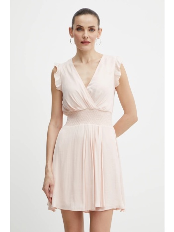 φόρεμα morgan rwany χρώμα μπεζ, rwany 100% πολυεστέρας