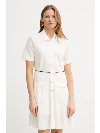 φόρεμα liu jo χρώμα μπεζ, ta5207 j4883 κύριο υλικό 83%