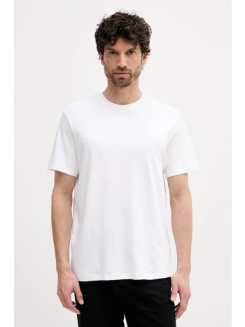 βαμβακερό μπλουζάκι calvin klein ανδρικό, χρώμα άσπρο