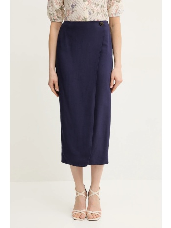 φούστα luisa spagnoli χρώμα ναυτικό μπλε, 542164 100%