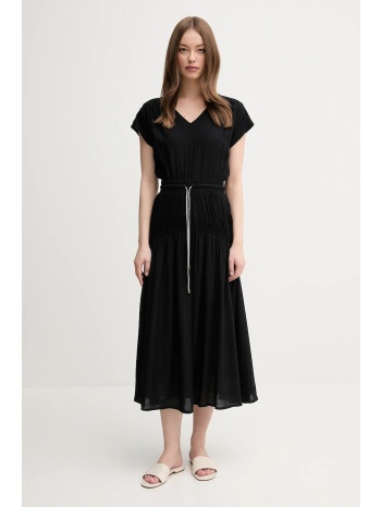 φόρεμα la petite française rayan χρώμα μαύρο, rayan 84%