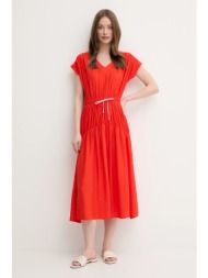 φόρεμα la petite française rayan χρώμα: πορτοκαλί, rayan 84% ρεγιόν, 16% πολυαμίδιο