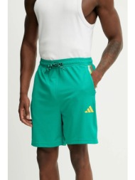 σορτς adidas tiro χρώμα: πράσινο, jc8055 100% πολυεστέρας