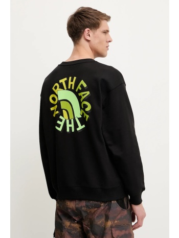 βαμβακερή μπλούζα the north face nuptse oversized χρώμα