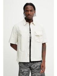 πουκάμισο oakley reserve χρώμα: μπεζ, foa406832 55% νάιλον, 45% βαμβάκι