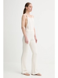 ολόσωμη φόρμα sessun χρώμα: μπεζ, 25219000 91% βαμβάκι, 6% πολυεστέρας, 3% άλλα ύλη