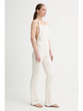 ολόσωμη φόρμα sessun χρώμα μπεζ, 25219000 91% βαμβάκι, 6%