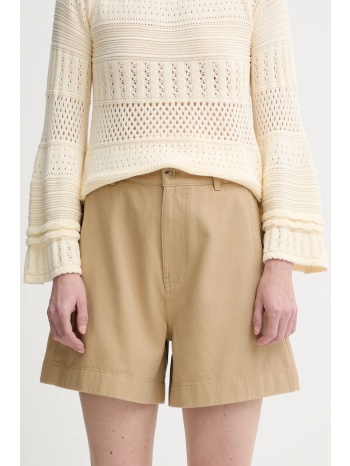 βαμβακερό σορτσάκι filippa k χρώμα πράσινο, 31423.fk 100%