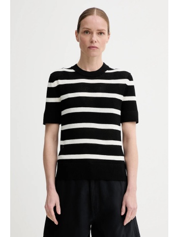 μπλουζάκι filippa k χρώμα μαύρο, 31460.fk 68% βισκόζη, 32%