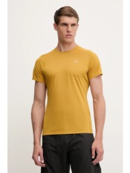 μπλουζάκι haglöfs l.i.m χρώμα: κίτρινο, 607861 100% πολυεστέρας