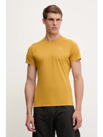 μπλουζάκι haglöfs l.i.m χρώμα κίτρινο, 607861 100%