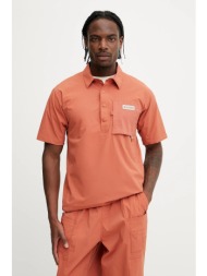 αθλητικό πόλο columbia cove beach ανδρικό, χρώμα: πορτοκαλί, 2119481 89% νάιλον, 11% ελαστάν