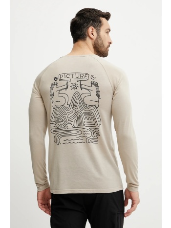 μακρυμάνικο picture maribo χρώμα μπεζ, mts1256 63%