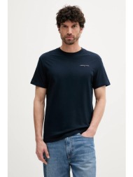 βαμβακερό μπλουζάκι tommy jeans ανδρικό, χρώμα: ναυτικό μπλε, dm0dm21780 100% βαμβάκι