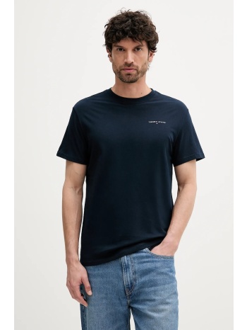 βαμβακερό μπλουζάκι tommy jeans ανδρικό, χρώμα ναυτικό