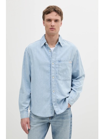 πουκάμισο calvin klein jeans χρώμα μπλε, j30j327508 67%