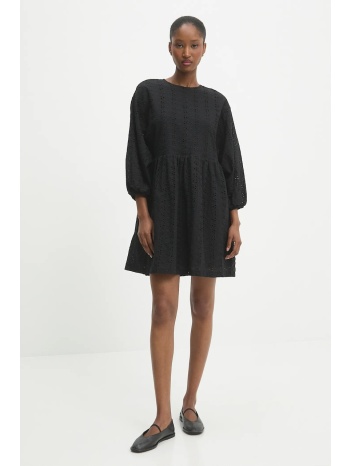 βαμβακερό φόρεμα answear lab χρώμα μαύρο 100% βαμβάκι
