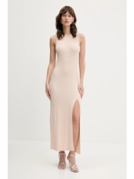 μάλλινο φόρεμα from future χρώμα: μπεζ, wro02676 100% μαλλί