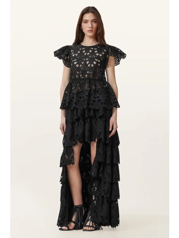 φούστα allsaints cavarly χρώμα μαύρο, w096rc κύριο υλικό