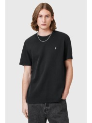 βαμβακερό μπλουζάκι allsaints ellis ανδρικό, χρώμα: μαύρο, m018jc 100% οργανικό βαμβάκι