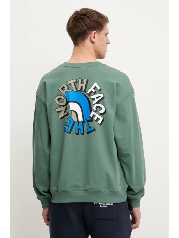 βαμβακερή μπλούζα the north face nuptse oversized χρώμα