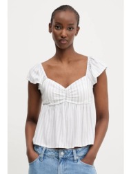 μπλουζάκι hollister co. χρώμα: άσπρο, ki340-5050 κύριο υλικό: 100% βισκόζη
φόδρα: 100% πολυεστέρας
έ