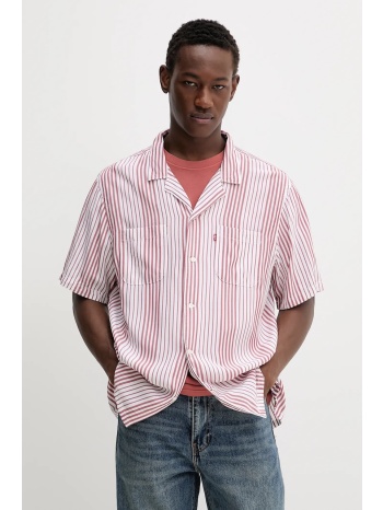 πουκάμισο levi`s s/s classic camper χρώμα κόκκινο, 21976