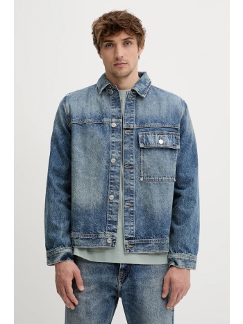 τζιν μπουφάν samsoe samsoe sawesley χρώμα μπλε, m25100082