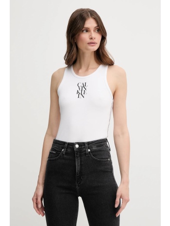 top calvin klein jeans χρώμα άσπρο, lv044c219g 93%