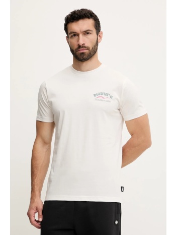 βαμβακερό μπλουζάκι picture d&s catlins χρώμα μπεζ