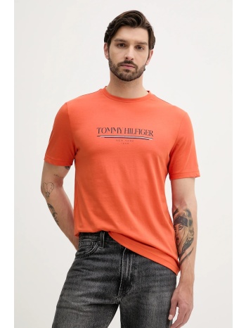 βαμβακερό μπλουζάκι tommy hilfiger ανδρικό, χρώμα