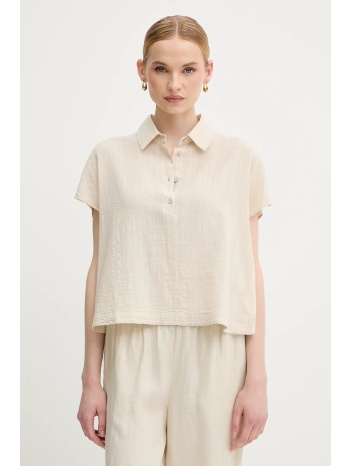 μπλουζάκι united colors of benetton χρώμα μπεζ, 5onvdq0bq