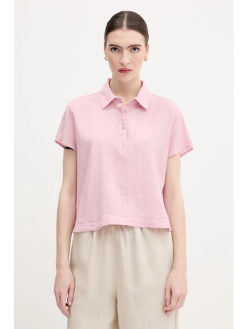 μπλουζάκι united colors of benetton χρώμα ροζ, 5onvdq0bq