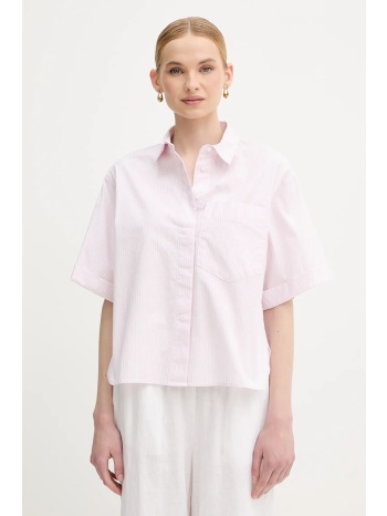 πουκάμισο united colors of benetton χρώμα ροζ, 5szrdq0c0
