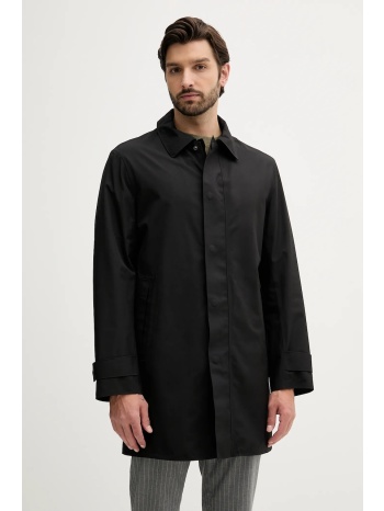 παλτό boss χρώμα μαύρο, 50543262 κύριο υλικό 100%