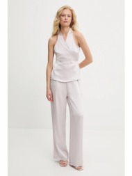 σετ answear lab χρώμα: μπεζ 85% πολυεστέρας, 15% βαμβάκι