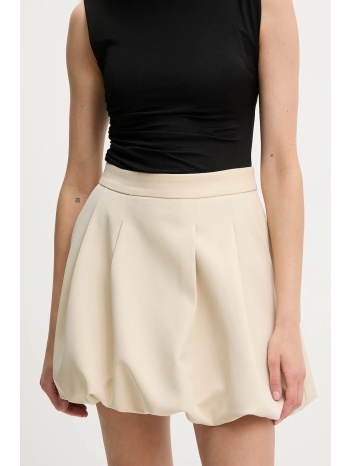 φούστα answear lab χρώμα μπεζ 100% πολυεστέρας