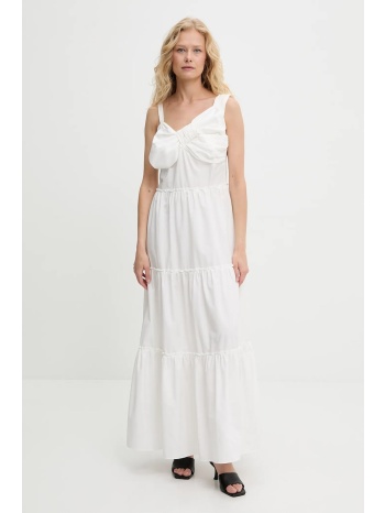 φόρεμα answear lab χρώμα άσπρο 52% βαμβάκι, 48% πολυεστέρας
