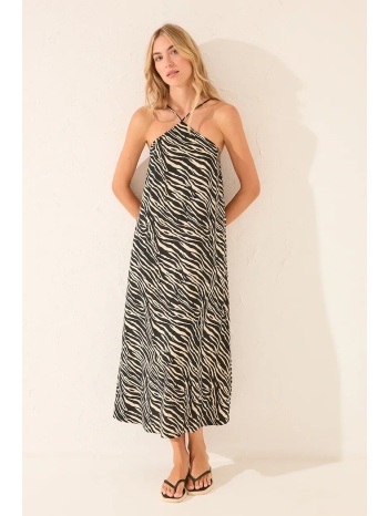 φόρεμα women`secret χρώμα μαύρο, 5549953 100% βισκόζη