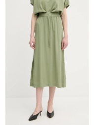 φούστα united colors of benetton χρώμα: πράσινο, 4nphd004s 100% lyocell