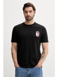 βαμβακερό μπλουζάκι tommy hilfiger ανδρικό, χρώμα: μαύρο, mw0mw39354 100% βαμβάκι