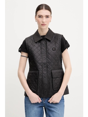 αμάνικο μπουφάν tommy hilfiger χρώμα μαύρο, ww0ww45638