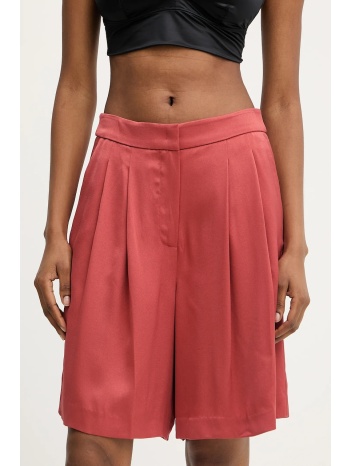 σορτς karl lagerfeld χρώμα κόκκινο, a3w10097 62% βισκόζη