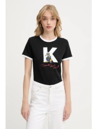 βαμβακερό μπλουζάκι karl ...