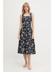 φόρεμα τζιν karl lagerfeld χρώμα: ναυτικό μπλε, a3w13004 100% βαμβάκι